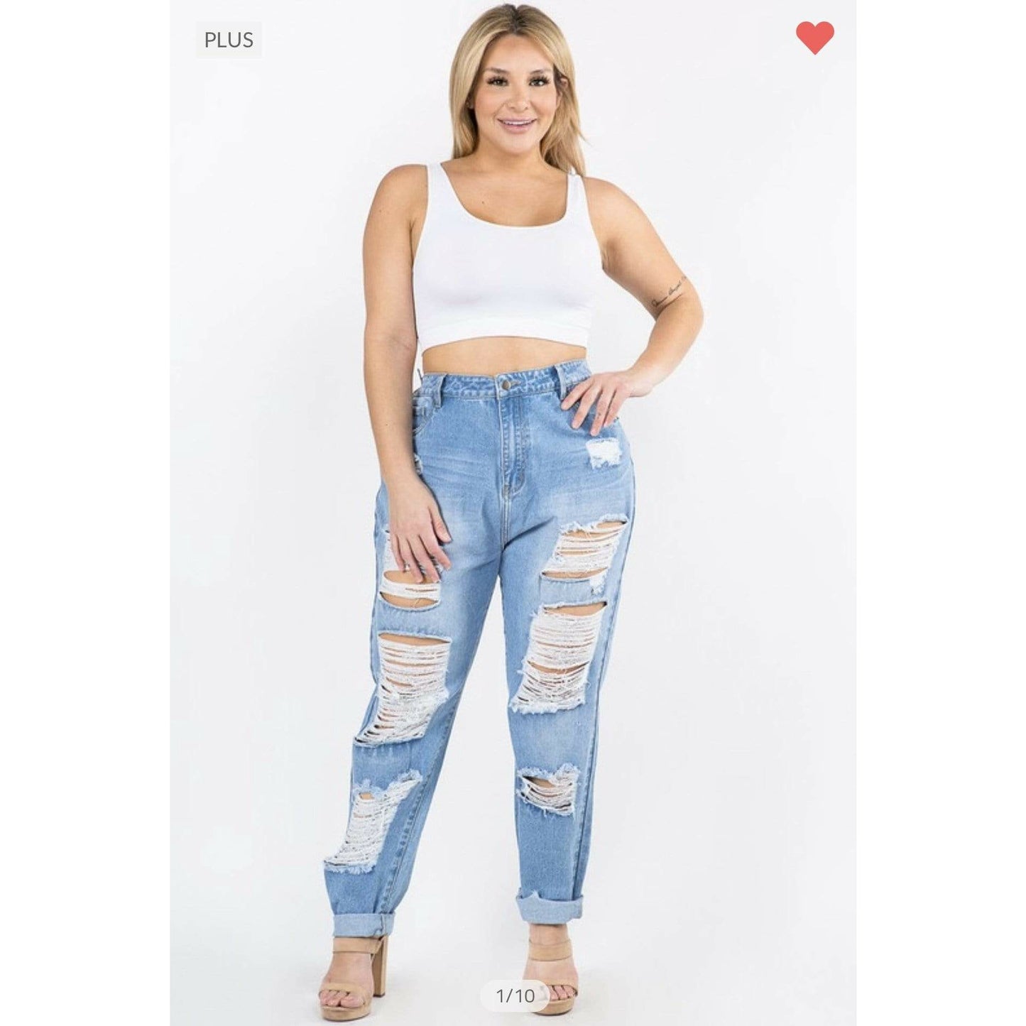 Shanta' Hair Beauty Fashion LLC Jeans Dangerous In Distressed Jeans