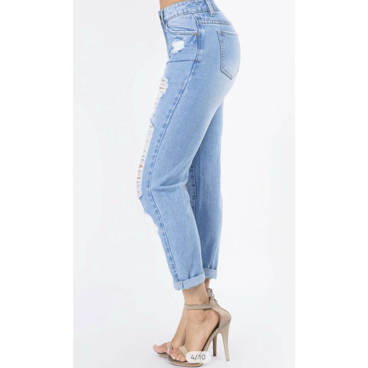 Shanta' Hair Beauty Fashion LLC Jeans Dangerous In Distressed Jeans